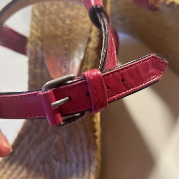 Marc By Marc Jacobs Colorblock Leather Raffia Wedge Sandals EU size 41 - Picture 13 of 14